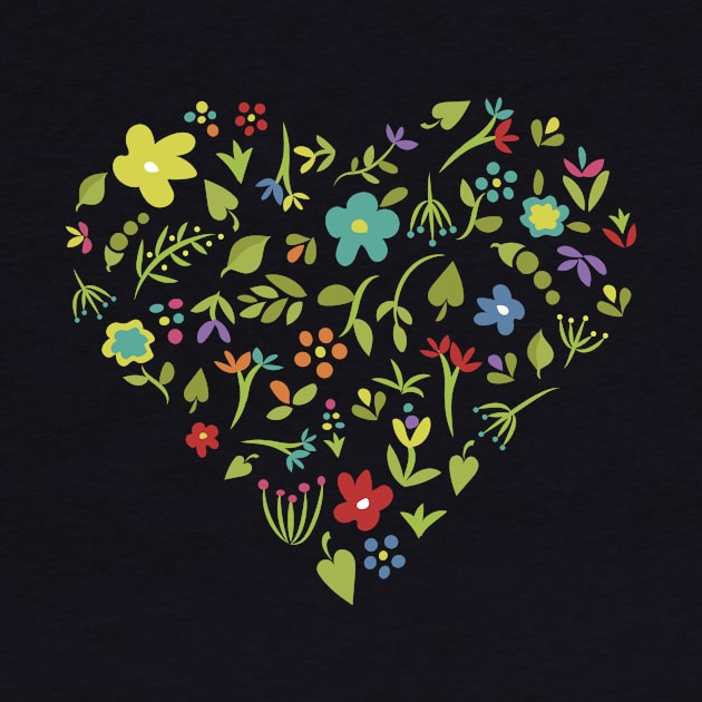 Floral Heart by sixhours